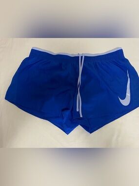 Nike Women’s Royal Blue Athletic Shorts with White Swoosh
